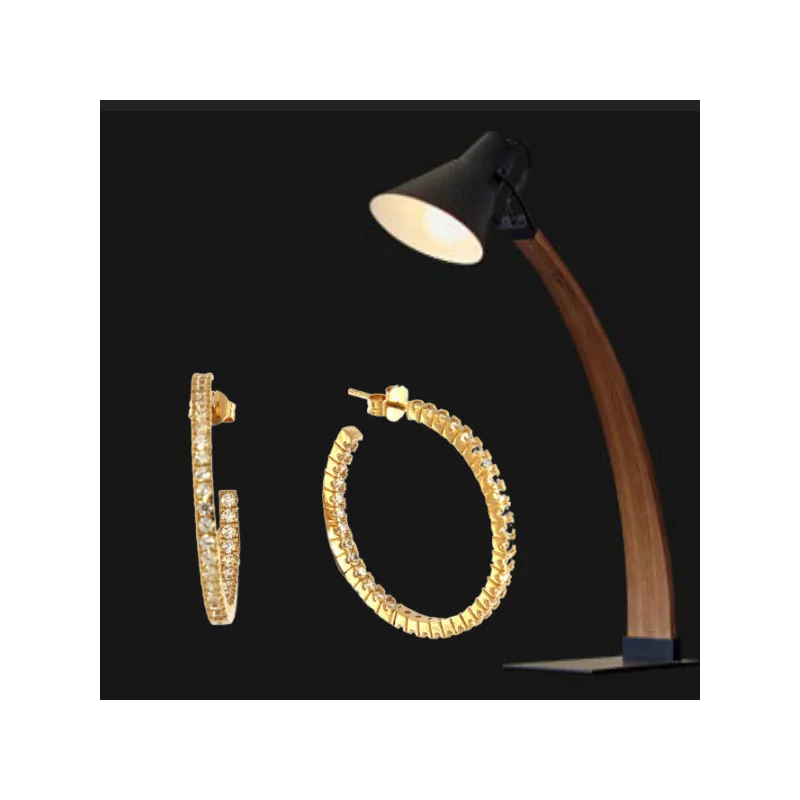 Creole Gold Plated OZ 30mm