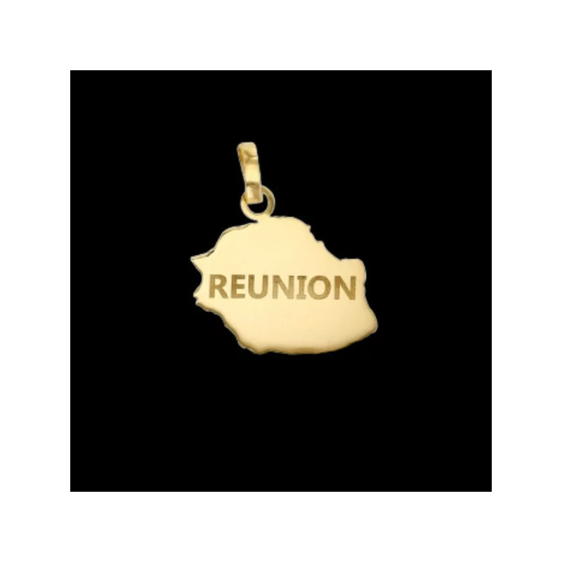 Reunion Island gold pendant
