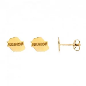 Boucles d'oreilles clous arbre de vie Or 9 Carats bijouxcreoles.com