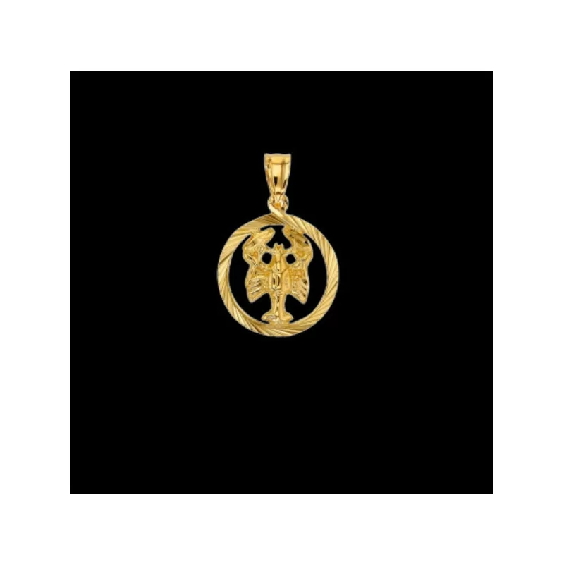 Cancer Zodiac Pendant in Gold
