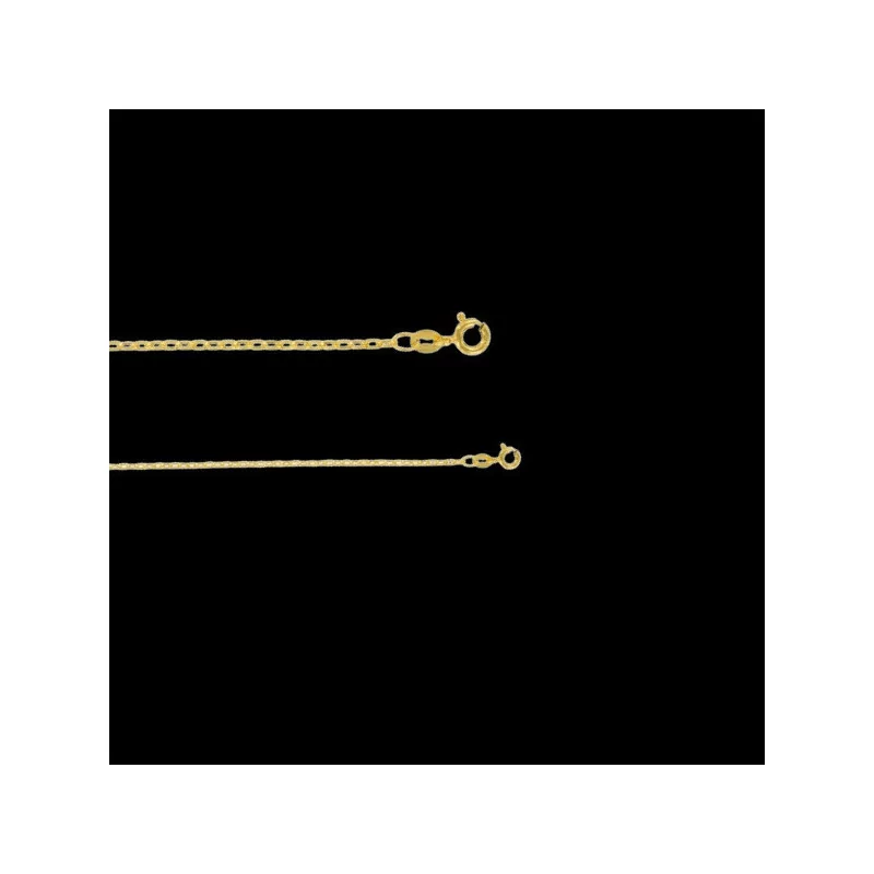 Chain necklace with twisted curb link, gold-plated