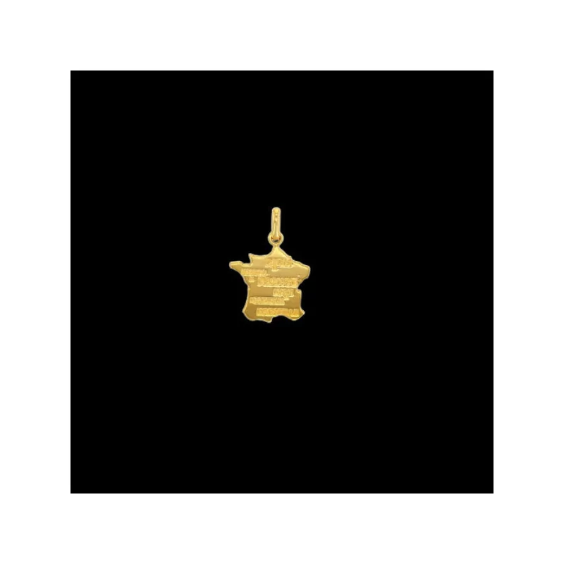 Pendentif Or Carte de la France bijouxcreoles.com