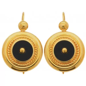 Gold map earrings of Réunion.