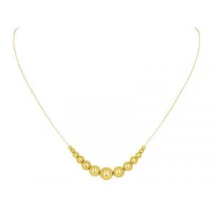 Collier Or 18 Carats Y Boule et Noeud Forçat bijouxcreoles.com