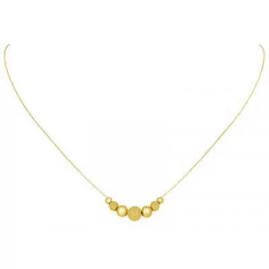 Collier Boules Centre 8mm pailletées Or 18 Carats bijouxcreoles.com