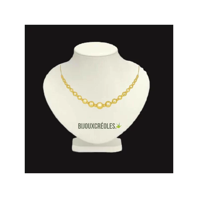 Collier Boules Dégradées Hoop Gold