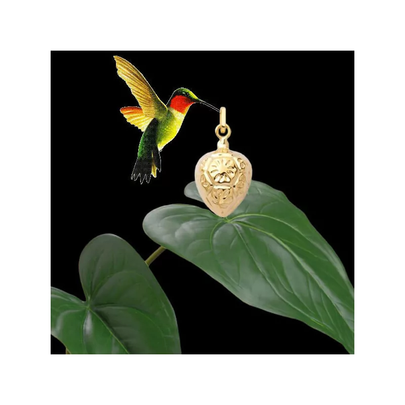 Pendentif Créole Fruit a Pain Or bijouxcreoles.com