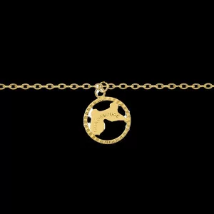 Chaîne de cheville maille Forçat Or 18 Carats bijouxcreoles.com
