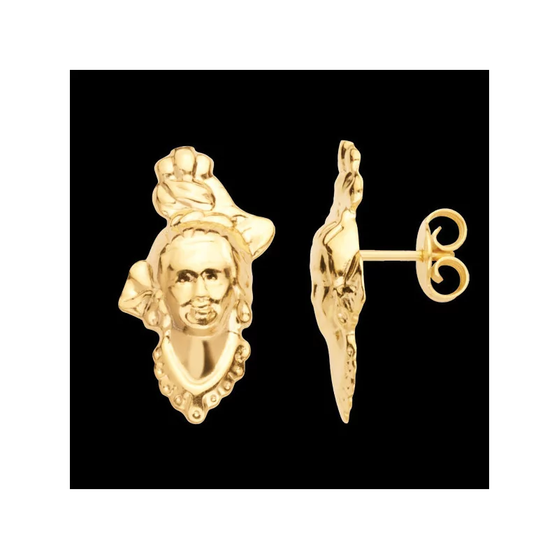 Boucles d'oreilles puce Madras bijouxcreoles.com