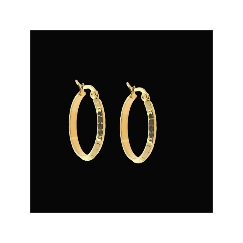 Boucles d'Oreilles Créoles Acier bijouxcreoles.com