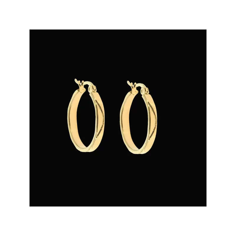 Steel Hoop Earrings
