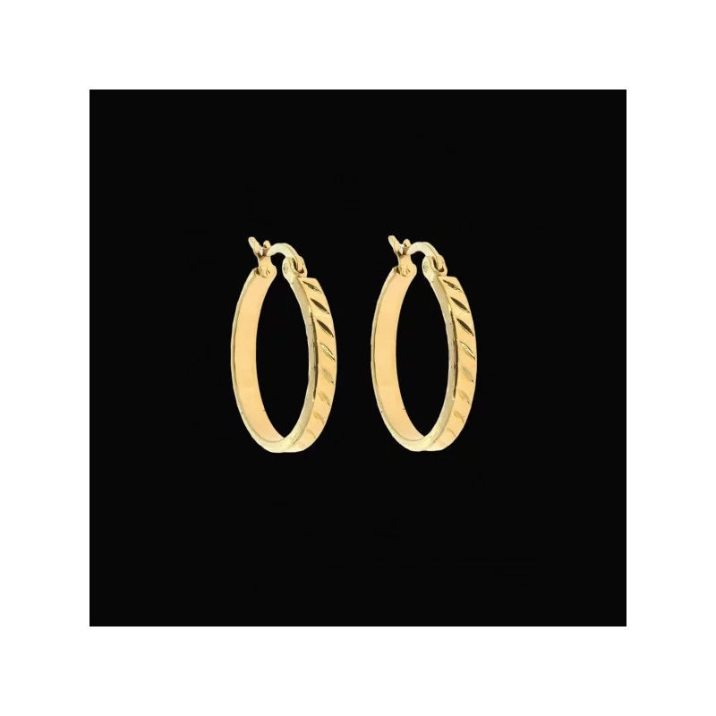 Boucles d'Oreilles Créoles Acier bijouxcreoles.com
