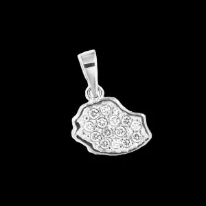 Pendentif Carte de la Guadeloupe Argent bijouxcreoles.com
