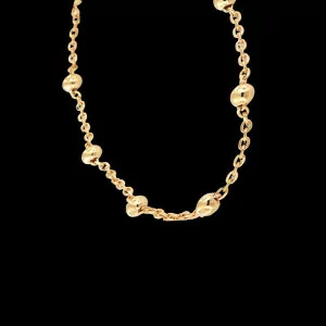Collier Bananier ajouré Plaqué Or bijouxcreoles.com