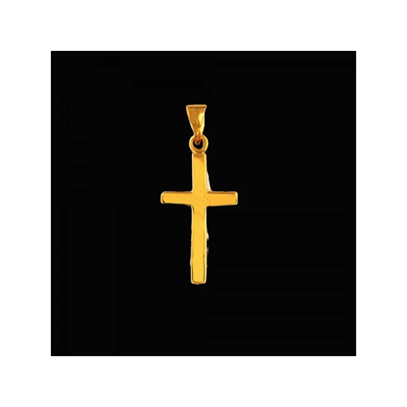 Smooth Gold-Plated Cross Pendant Smooth Gold-Plated Cross Pendant