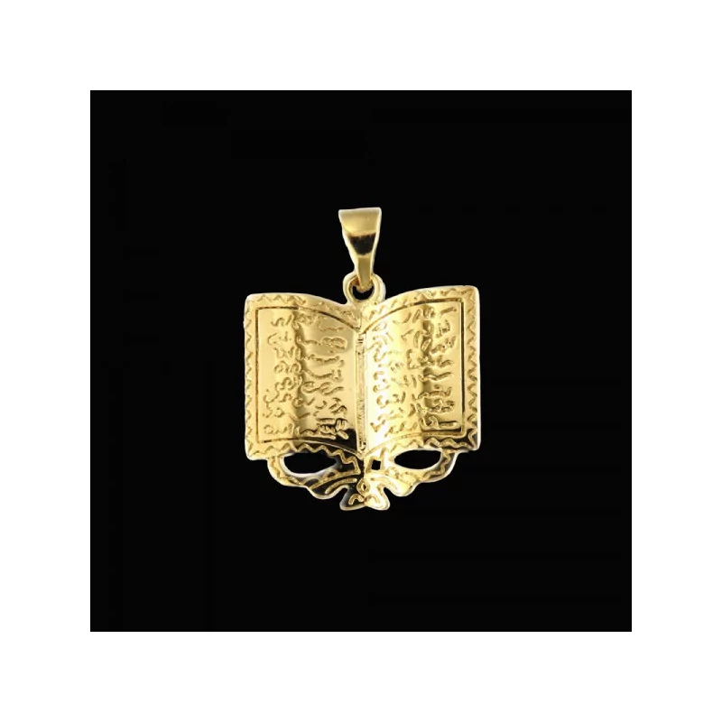 Pendentif Livre Coran Plaqué Or bijouxcreoles.com