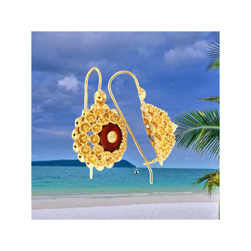 Boucles d'oreilles Créole Tété Antillaise bijouxcreoles.com