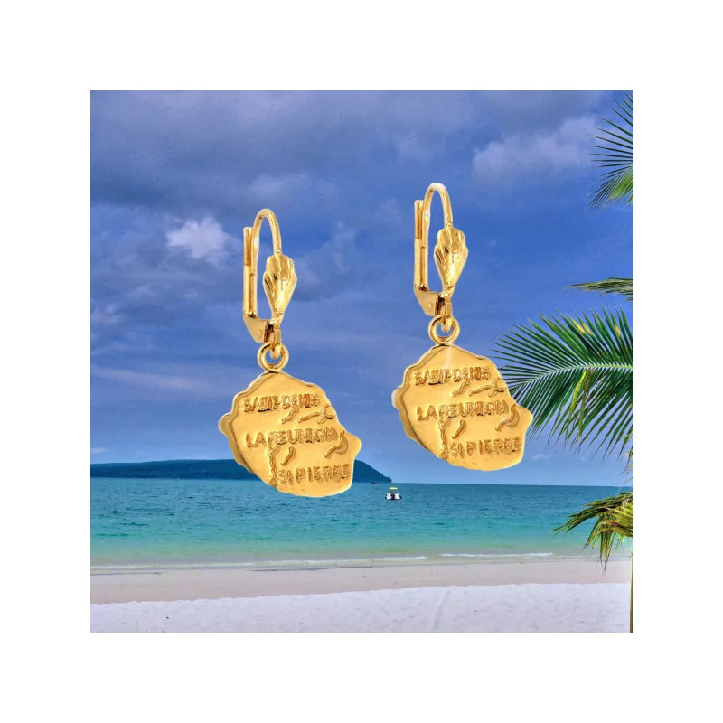 Creole earrings from Réunion Island. Creole earrings from Réunion Island.