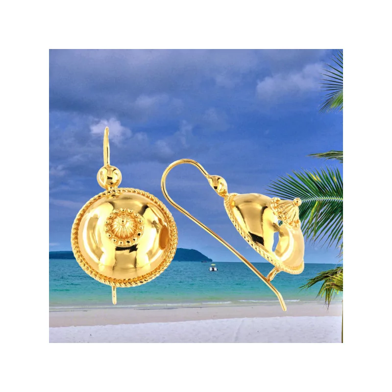 Creole earrings inspired by Antillean culture
