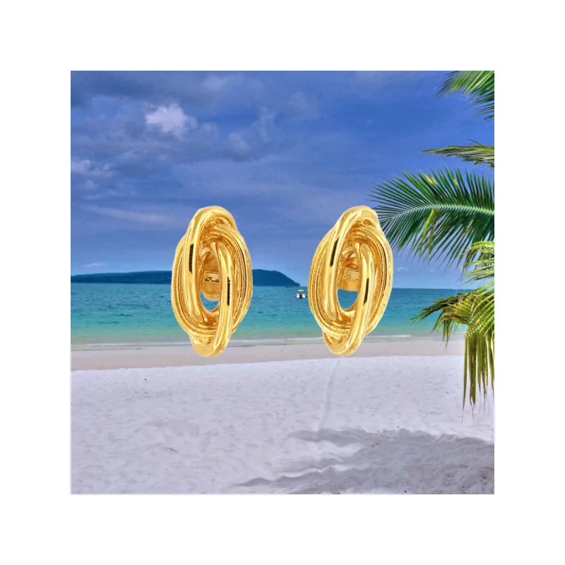 Creole Forked Stud Earrings Creole Forked Stud Earrings