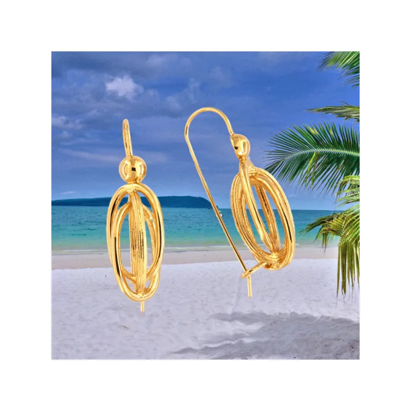 Boucles d'oreilles Créoles Nœud Forçat bijouxcreoles.com