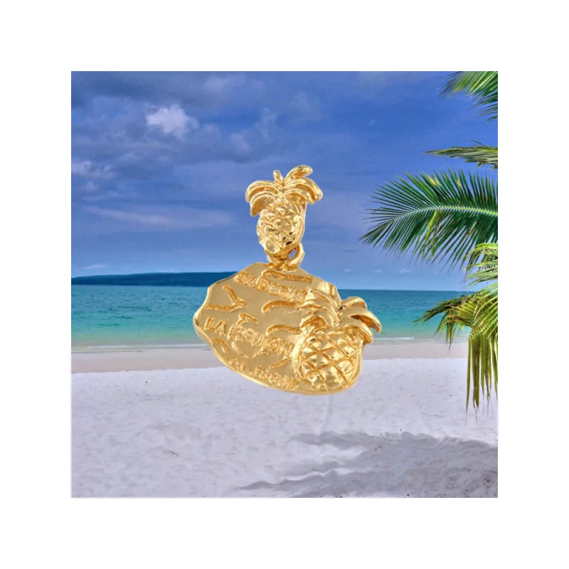 Gold-Plated Pineapple Pendant Gold-Plated Pineapple Pendant