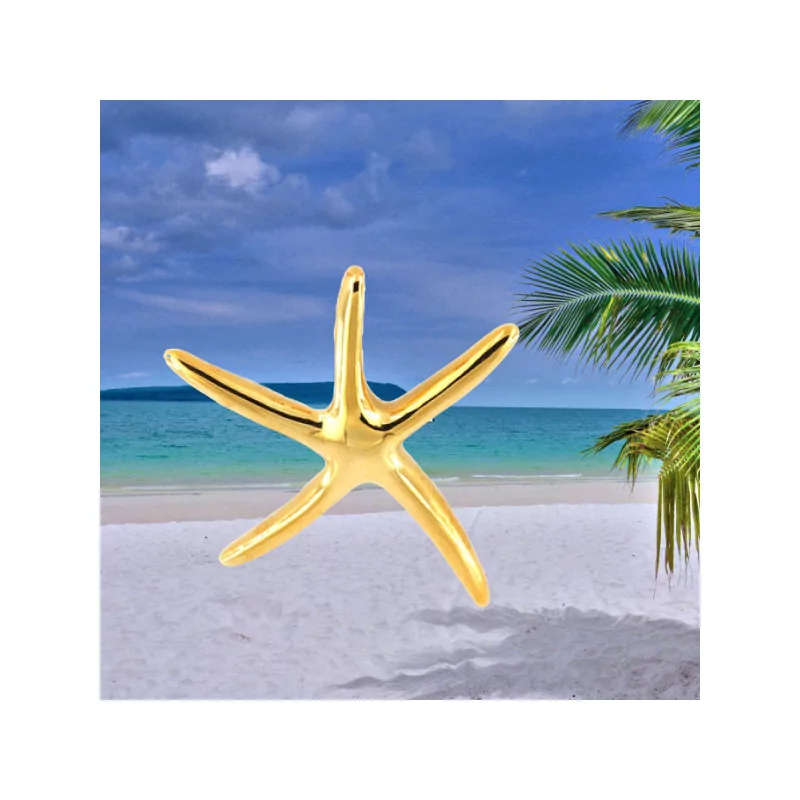 Gold-Plated Large Starfish Pendant Gold-Plated Large Starfish Pendant