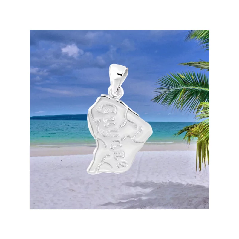 Pendentif La Guyane Argent bijouxcreoles.com Pendentif La Guyane Argent bijouxcreoles.com