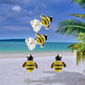 Boucles d'oreilles Abeilles