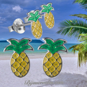 Boucles d'oreilles Ananas