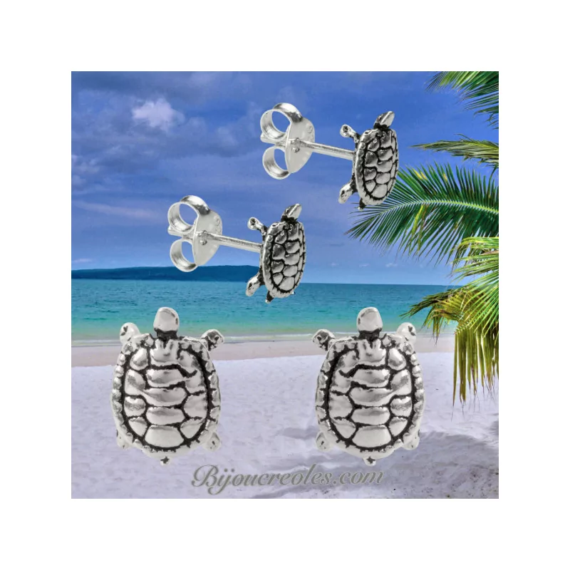 Boucles d'oreilles Tortue bijouxcreoles.com Boucles d'oreilles Tortue bijouxcreoles.com
