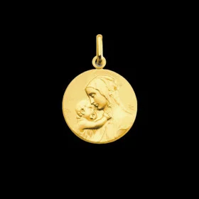 Pendentif Médaille Vierge bijoux créoles