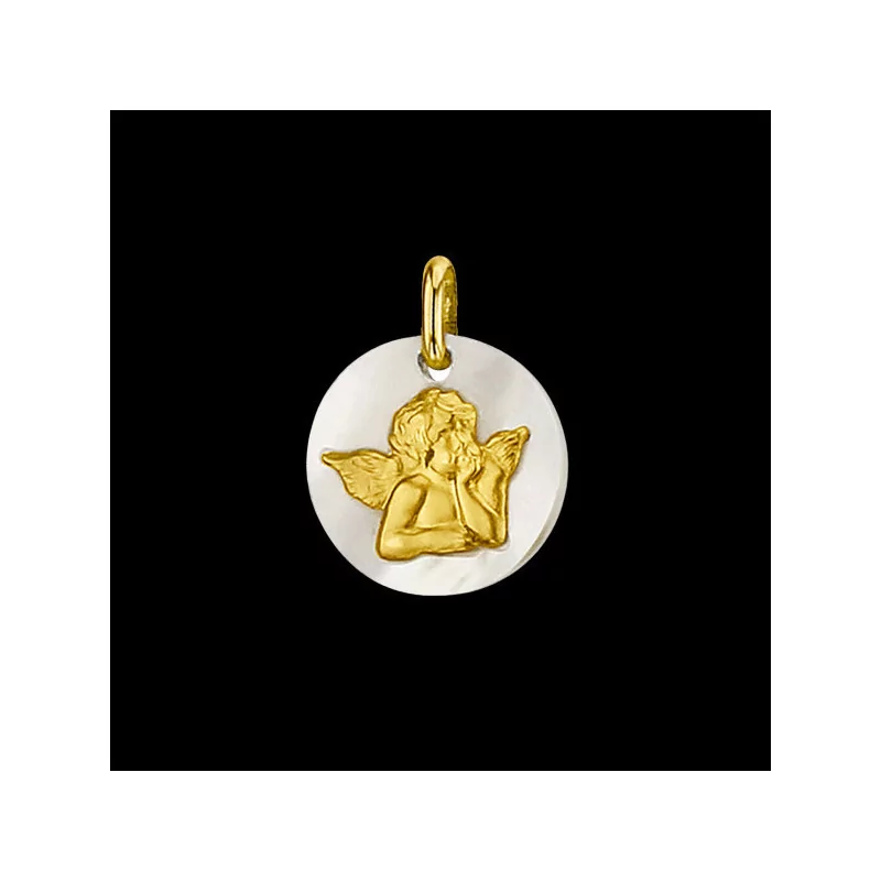 Mother-of-pearl Angel medal Mother-of-pearl Angel medal