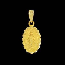 Médaille Vierge miraculeuse festoné bijoux créoles