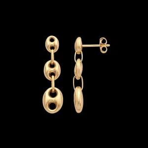 Earrings from the Island of Guadeloupe in Gold