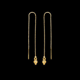 Boucles d'oreilles Boule Pendante or