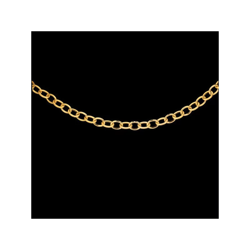 Collier maille Forçat 7 mm bijouxcreoles.com