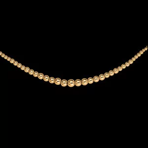 Collier Boules satinées Or 18 Carat bijouxcreoles.com