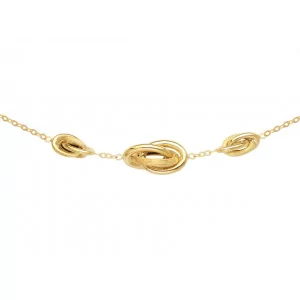 Collier Boules Centre 8mm pailletées Or 18 Carats bijouxcreoles.com
