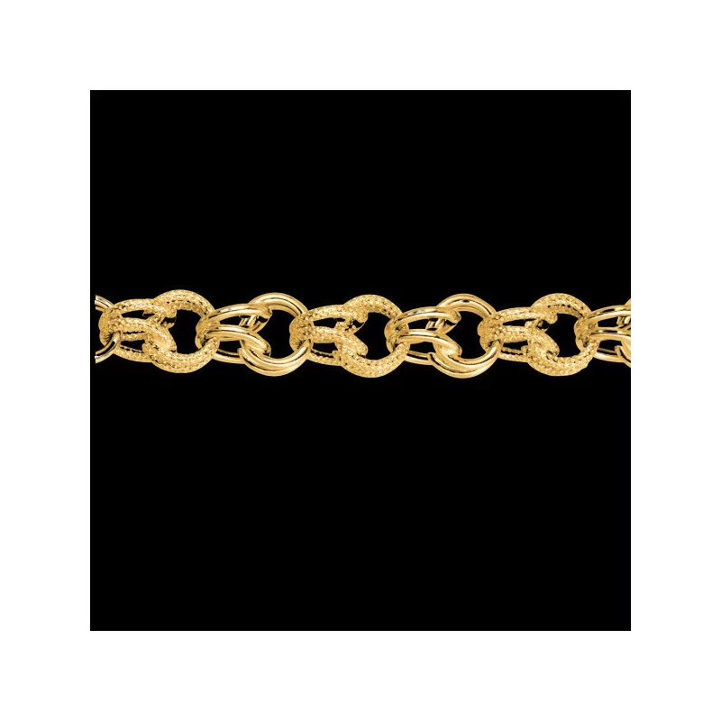 Bracelet Gros sirop mailles alternées lisses bijouxcreoles.com