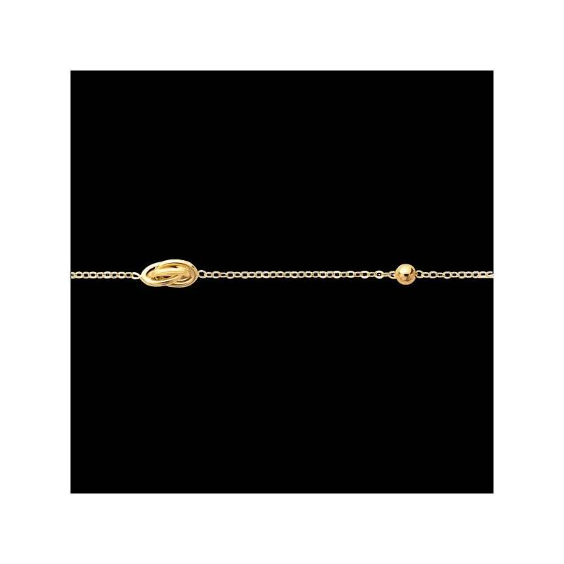 Knot Bracelet with 2 beads Knot Bracelet with 2 beads