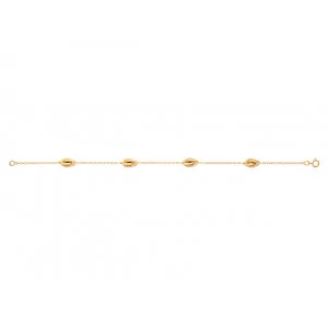 Bracelet Noeud Forçat 2 boules or bijouxcreoles.com