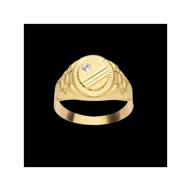 Chevalière ovale 13 mm bijouxcreoles.com