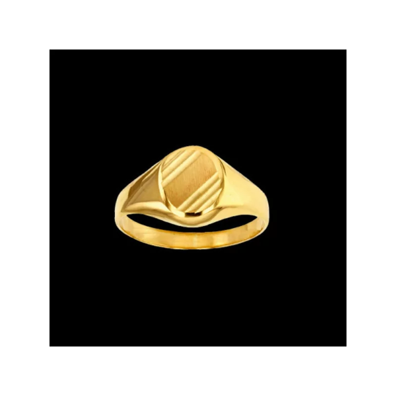 Signet round-shaped and engraved
