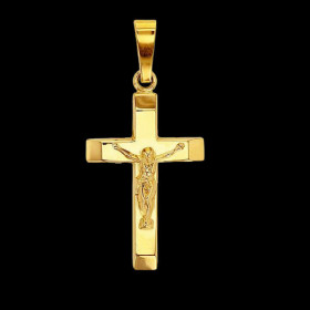 Croix ornée du Christ en Or