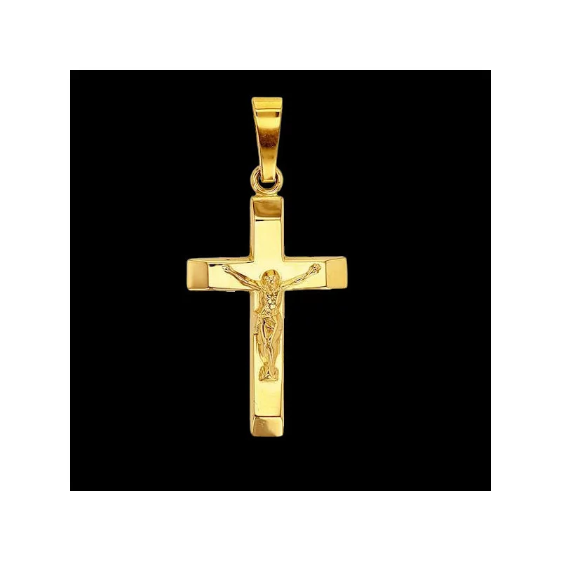 Croix ornée du Christ en Or bijouxcreoles.com