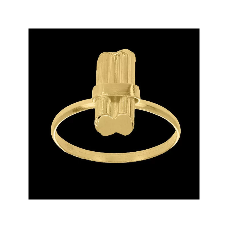 Creole Ring Fagot Canne 18 Carat Gold