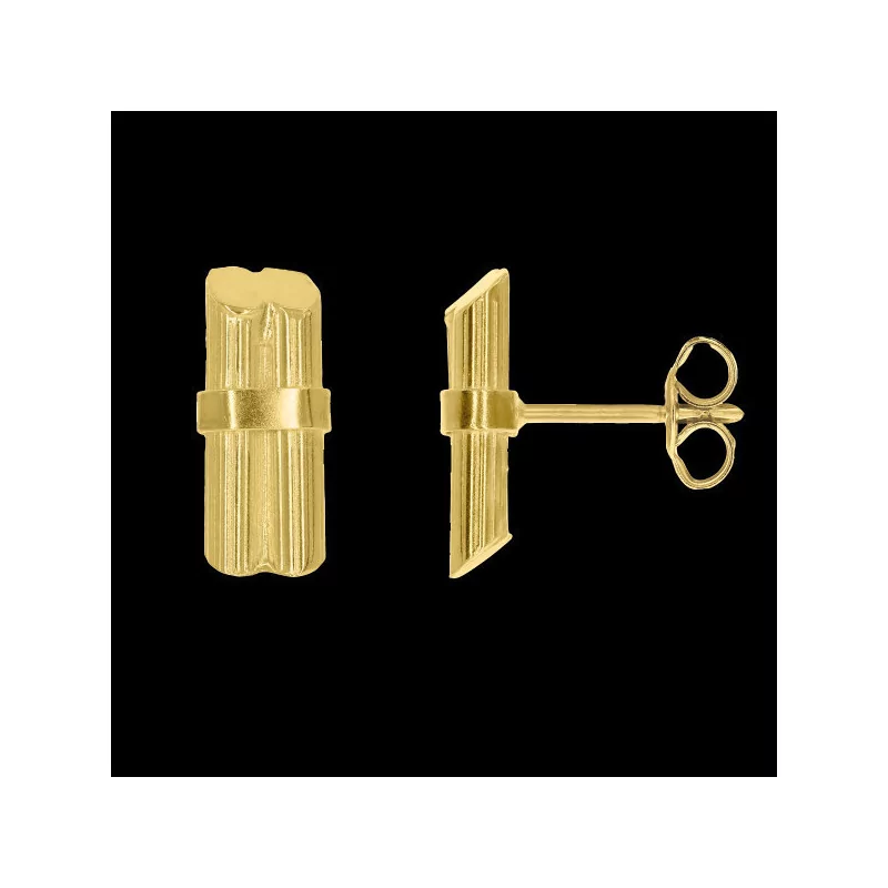 18 Carat Gold Fagot Earrings