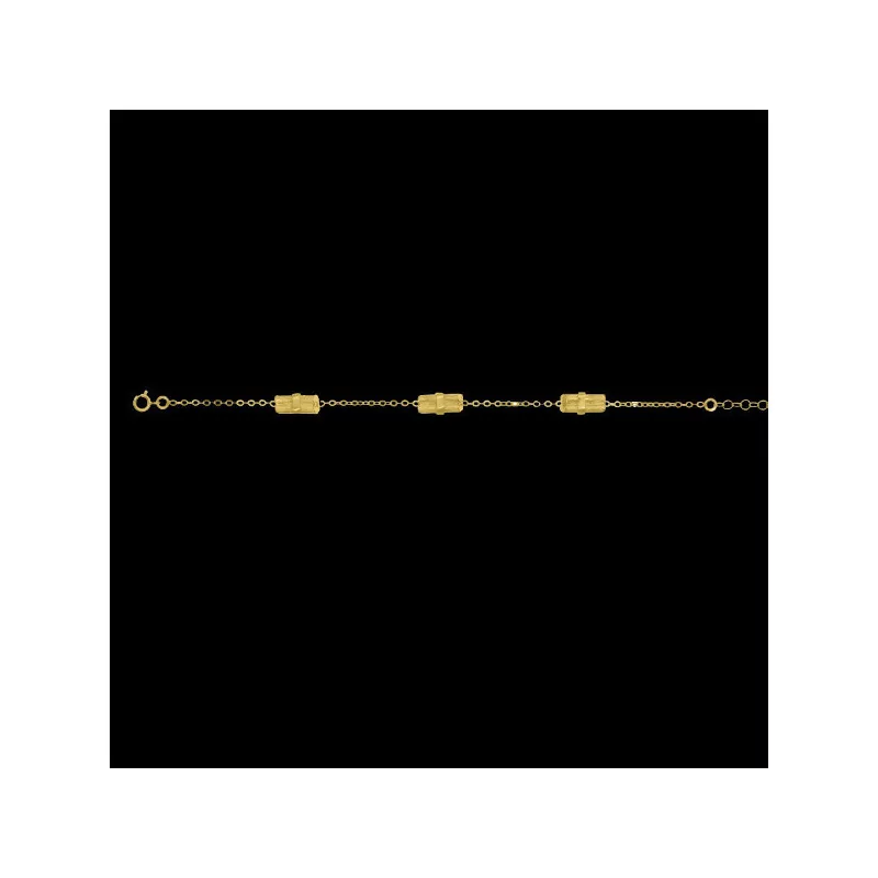 Bracelet Fagot 3 motif Or 18 Carats bijouxcreoles.com Bracelet Fagot 3 motif Or 18 Carats bijouxcreoles.com