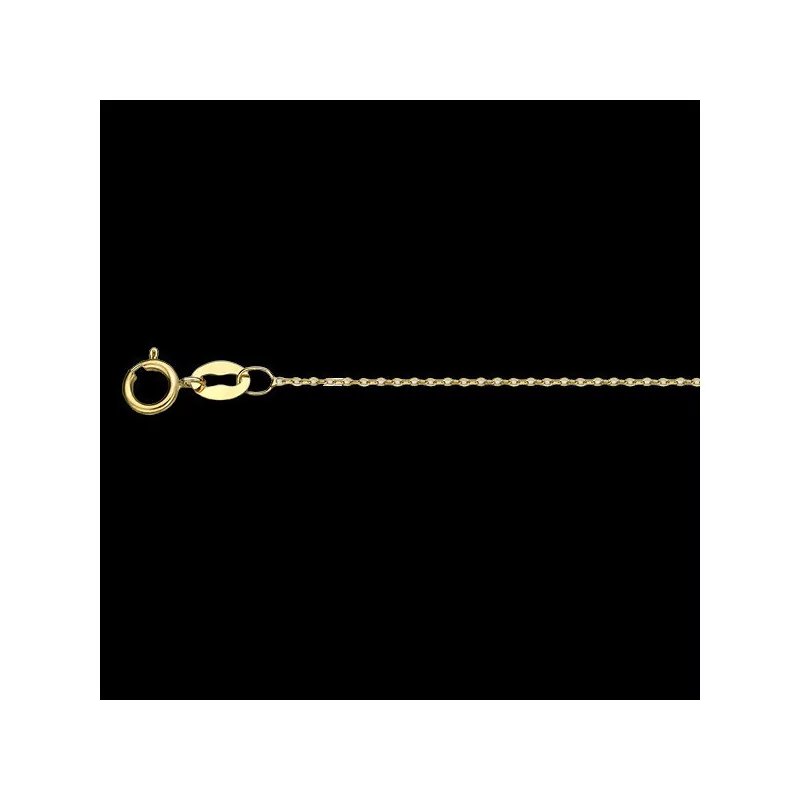 Mirror finish Cable Link Chain 0.80 mm 18 Karats